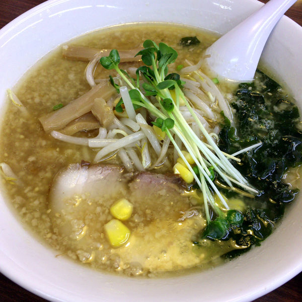「コテニン（醤油）710円　ハーフ麺　-50円」@会津ばんだいらーめんの写真