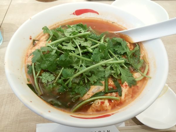 「パクチー辛麺　三辛」@辛麺屋 一輪の写真