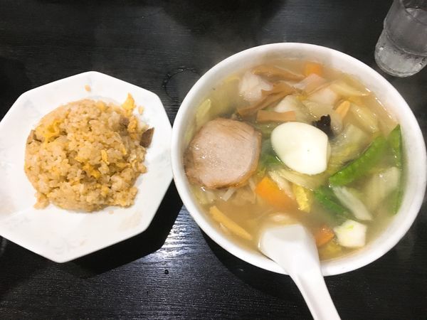 「五目そば半チャーハン/¥980」@神田餃子屋の写真