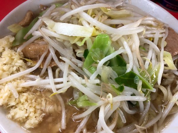 「小ラーメン＋ヤサイ少な目＋ニンニク」@ラーメン二郎 松戸駅前店の写真