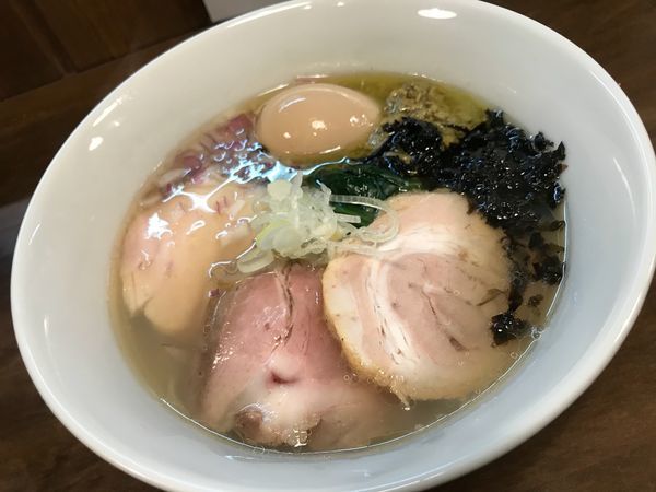 「特製貝節潮そば」@CLAM＆BONITO貝節麺RAIKの写真