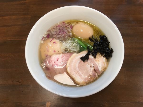 「特製貝節潮そば」@CLAM＆BONITO貝節麺RAIKの写真