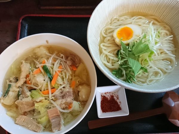 「【限定】牛モツの塩つけ麺 ￥880」@和風らーめん 凪の写真