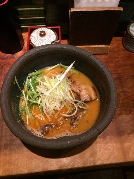 「海老ポタラーメン 750円」@俺の創作らぁめん 極や 上野広小路店の写真