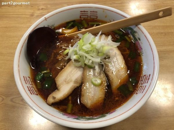 「チャーシュー入り(3枚)勝浦タンタンメン (850円)」@まんまる亭の写真