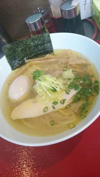 「上州地鶏らぁめん （塩） 800円」@麺や 流れ星の写真