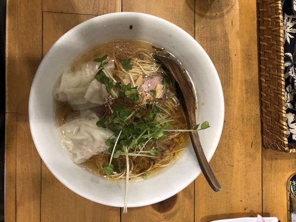 「醤油SOBA + 鴨ワンタン」@麺屋 Hulu-luの写真