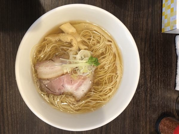 「塩ラーメン+お昼のごはん」@かしわぎの写真