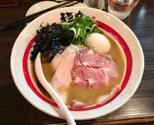 「特製濃厚あん肝そば【限定】」@麺や でこの写真