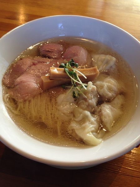 「塩ワンタンそば 950円」@麺処 清水の写真