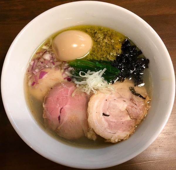 「特製貝節潮そば」@CLAM＆BONITO貝節麺RAIKの写真