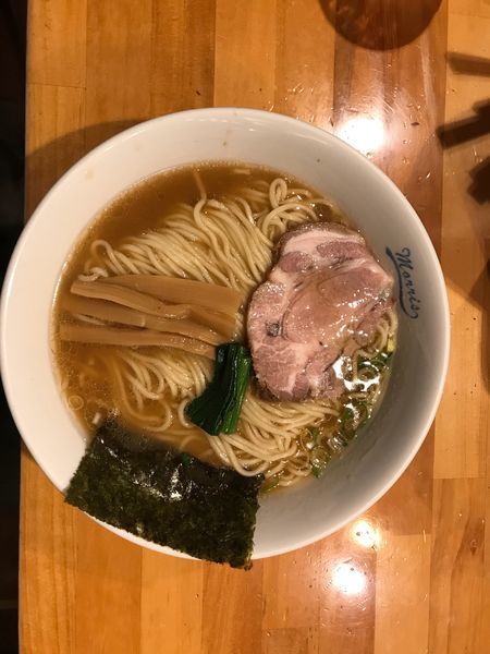 「中華そば 730円・大盛り(一玉半) 100円」@morrisの写真