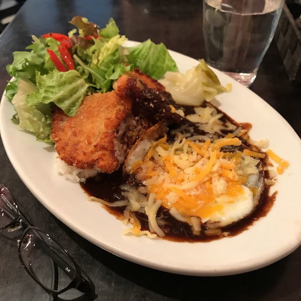 「ワンプレートランチＢ ハムカツ+チーズ+半熟目玉焼き」@SALON DE KAPPAの写真