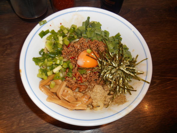 「台湾まぜそば　中盛（サービス）」@麺処 景虎 戸塚安行店の写真