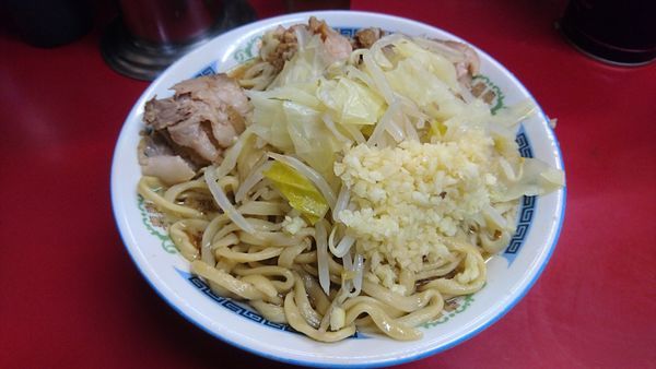 「小ラーメン豚入り」@ラーメン二郎 目黒店の写真