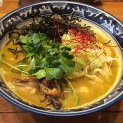 牡蠣の拉麺