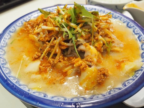 「ピリ辛肉味噌ちゃんぽん」@潮亭の写真