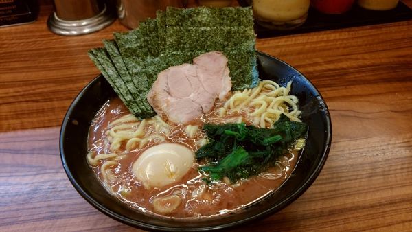 「のり半熟味玉中盛り」@横浜家系らーめん 二代目 武道家の写真