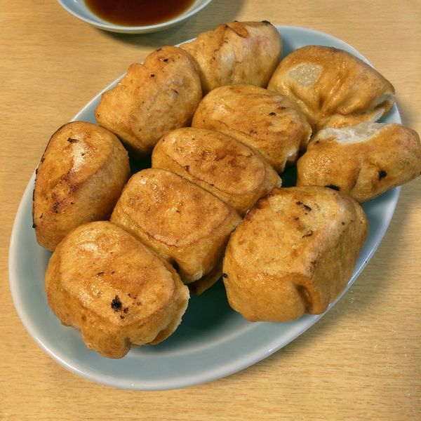 「焼餃子+ビール」@ファイト餃子の写真