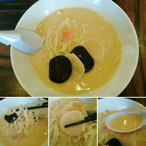 「ホタテのミ・キュイとヴァン・ブランのスープ(2～3月限定)」@稲荷屋の写真