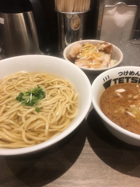 「あつもり&チャーシュー丼」@つけめんTETSU 京王モール新宿店の写真