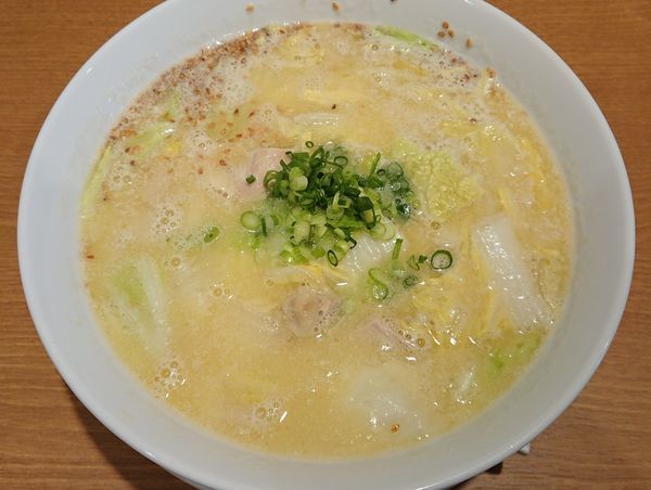 「茹で鶏と白菜の生姜白湯そば 他」@天廣堂の写真