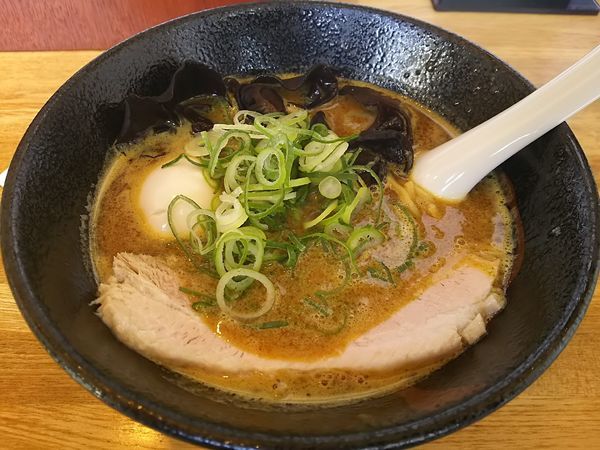 「【限定】鰹と鯵を効かせたカレー中とん」@らーめん 月の兎影の写真