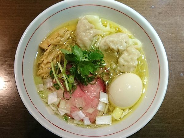 「地鶏中華そば(塩、細麺)」@麺や 虎徹の写真