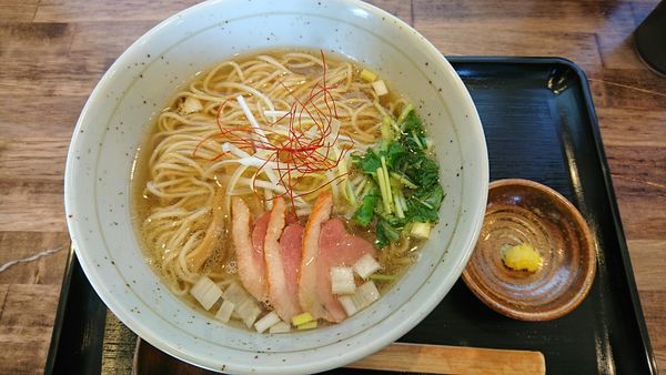 「鴨出汁・黒」@麺屋 葵の写真