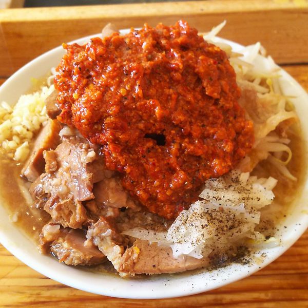 「ブタ入りオロチョンラーメン」@にかいやの写真