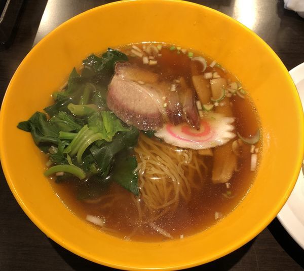 「ラーメンと半チャーハンセット（￥1100）」@中華料理 橙の写真