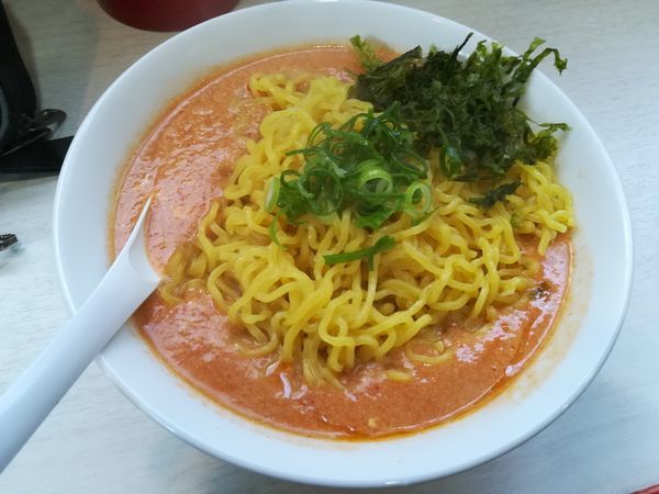 「3/24濃厚えび味噌タンタンメン大盛り900円」@奴が愛したタンタンメン メーギ・テントーチの写真