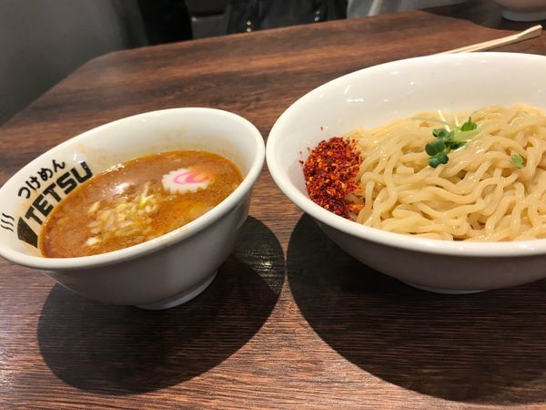 「つけ麺辛味」@つけめんTETSU 壱の木戸 水戸店の写真