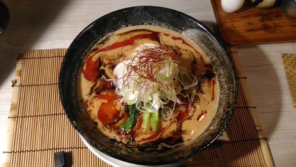 「濃厚鶏だし担々麺￥880 餃子3ヶそぼろ丼セット￥300」@麺 AKIBAの写真