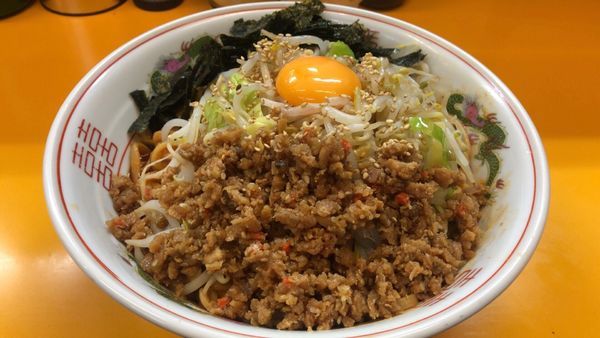 「大ラーメン+汁なし(期間限定汁なしビビンバ」@ラーメンエース 八王子店の写真