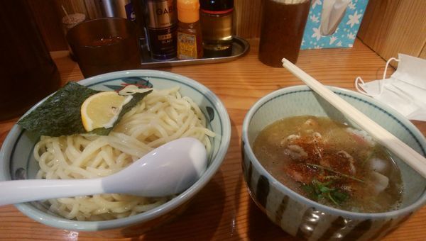 「（期間限定）ガーリック豚塩つけめん」@麺屋まいどの写真