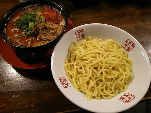 「【限定】あつもり魚辛味噌つけ麺　（並　１．５玉）」@きまぐれ八兵衛 安曇野本店の写真