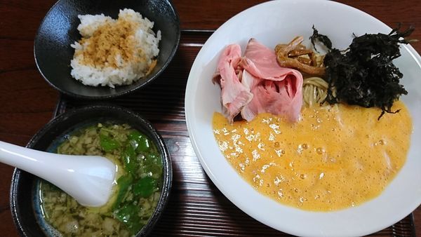 「納豆煮干つけそば(900円)」@と多゛食堂の写真