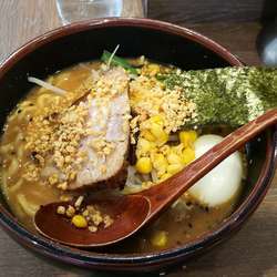 特製木桶仕込味噌ラーメン 920円+焦がしニンニク100円