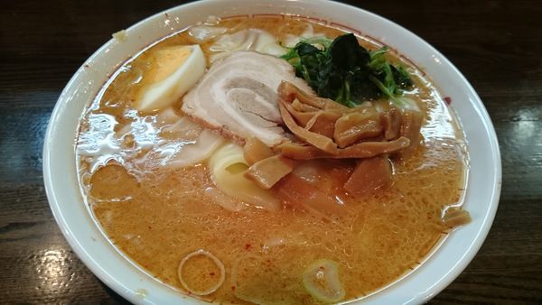 「味噌ワンタン麺（580円）」@中華そば 光来の写真