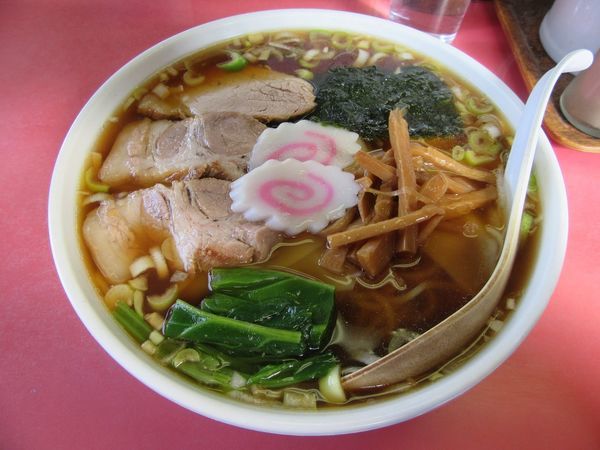 「ワンタンメン（６００円）」@栄楽の写真