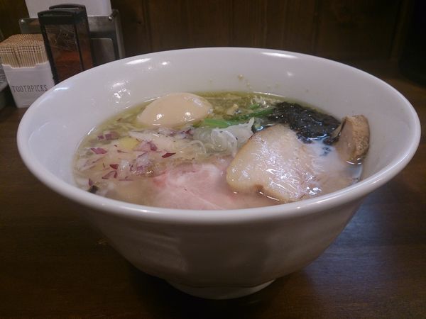 「特製貝節潮そば」@CLAM＆BONITO貝節麺RAIKの写真