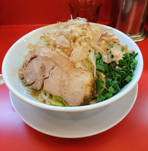 「味噌まぜそば３００gトッピング普通」@自家製麺 ダイサンの写真