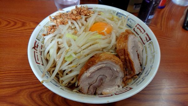 「汁なし(麺硬め)」@ラーメン二郎 亀戸店の写真