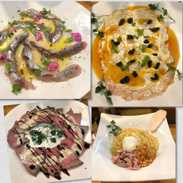 「温玉トリュフオイルの和えそば￥900 他」@麺庵 小島流の写真