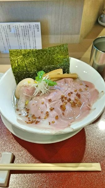 「特製黄金貝そば」@燃えよ麺助の写真