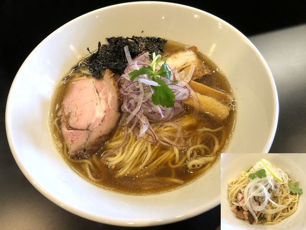 「【本日の煮干】淡麗煮干soba醤油（750円）＋替玉」@麺屋しとらすの写真