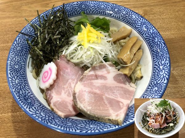 「あさり油そば（800円）＋チャーシュー丼（250円）」@溝ノ百合の写真