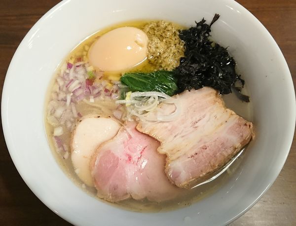 「特製貝節潮そば」@CLAM＆BONITO貝節麺RAIKの写真
