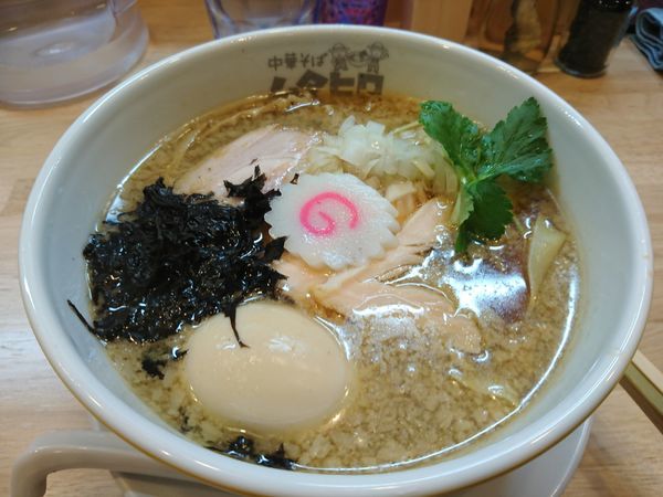 「ワハハ煮干そば780円＋味玉(VIPカード)」@中華そば ムタヒロ 錦糸町店の写真